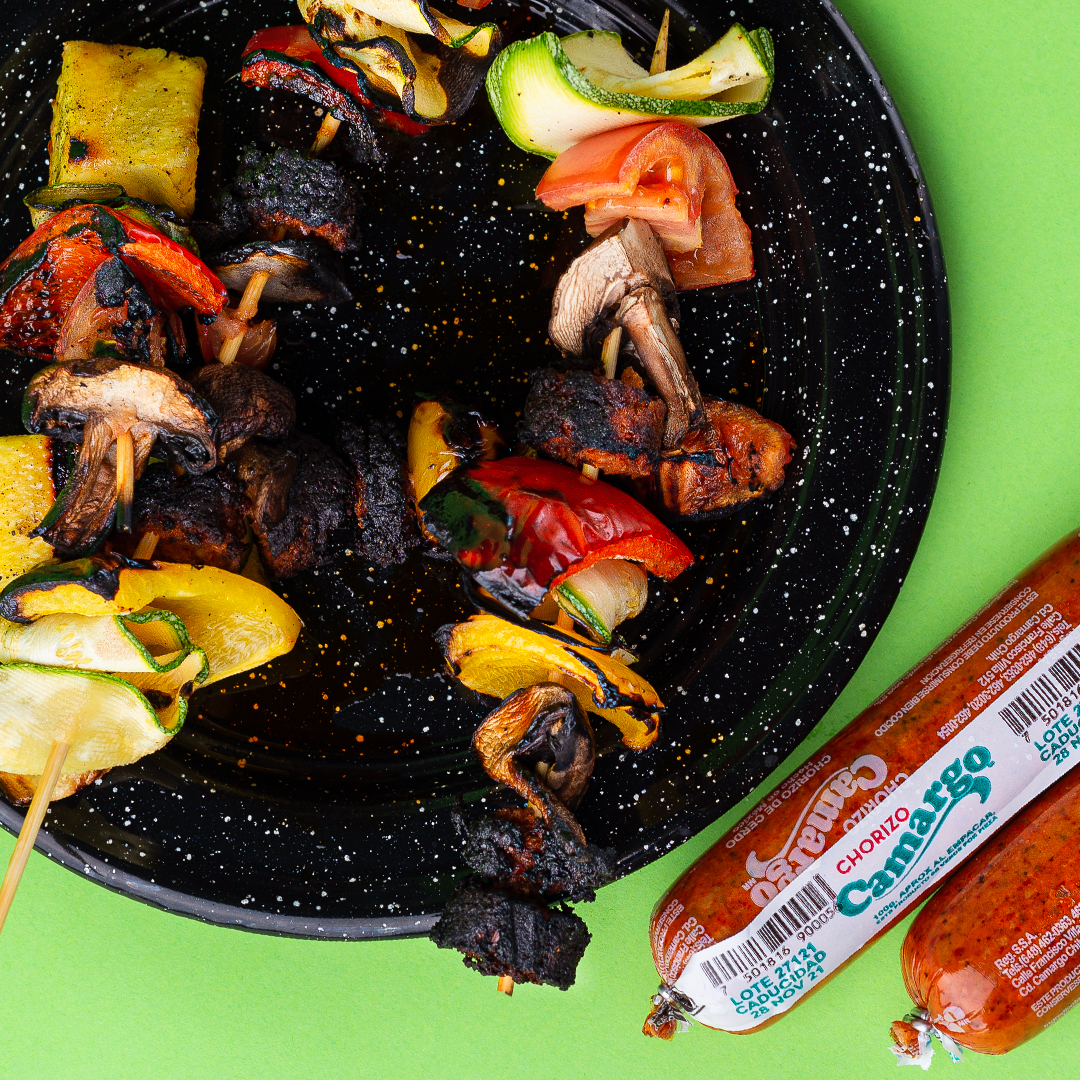 Brochetas de chorizo